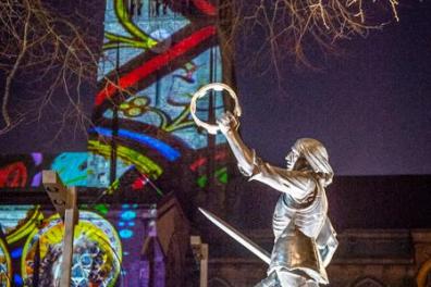 Open Cathedral 'Light' show goes online as a gift to the city and county 
